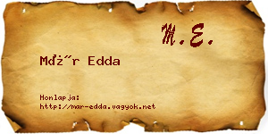 Már Edda névjegykártya